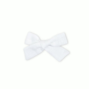 White Linen Schoolgirl Bow