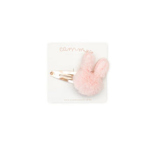 Fluffy Bunny Clip Pink