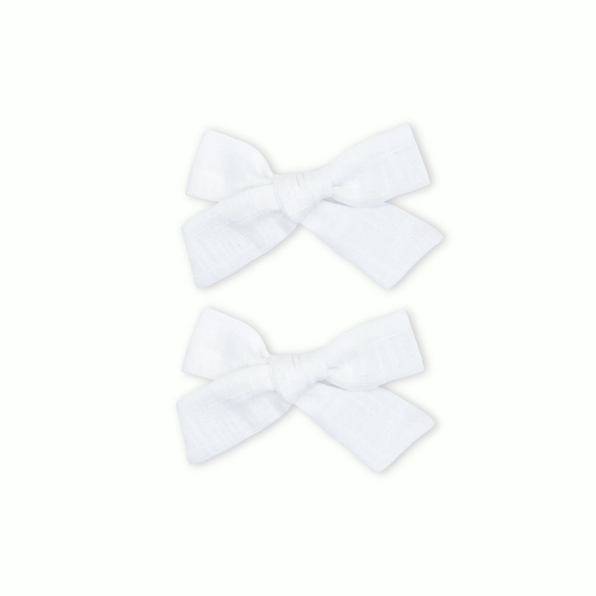 White Linen Schoolgirl Pigtail Set