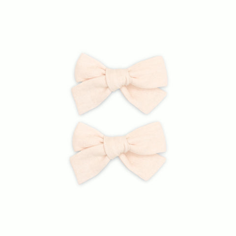 Baby Pink Linen Schoolgirl Pigtail Set